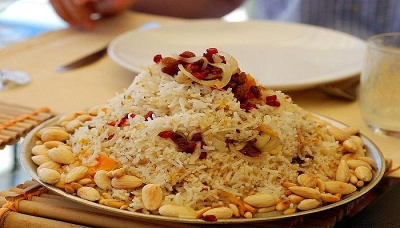 ارز بسمتي بالمكسرات